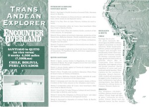 Icon Project Dossier Trans Andean Explorer 1994
